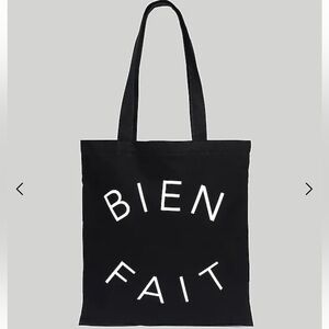 Bien Fait Madewell canvas logo tote bag black